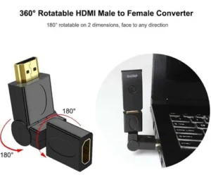 Adaptador Hdmi Hembra - Hdmi Macho Giratorio