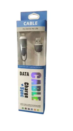 Cable  2 En 1 Usb A Micro Usb/Iphone 1.0 Metros 003-7012