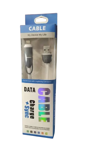 Cable  2 En 1 Usb A Micro Usb/Iphone 1.0 Metros 003-7012