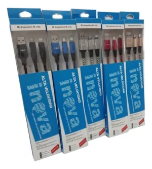 Cable Micro Usb V8 / Iphone 1.0 Metro Mallado Inova Cab-016
