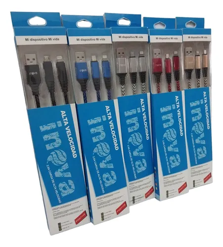 Cable Micro Usb V8 / Iphone 1.0 Metro Mallado Inova Cab-016