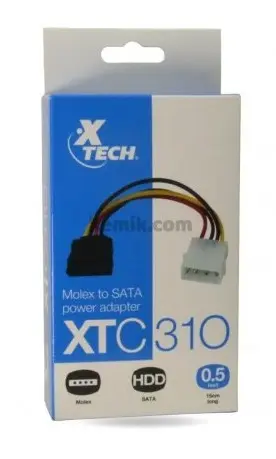 Cable Molex A Sata Xtech Xtc-310