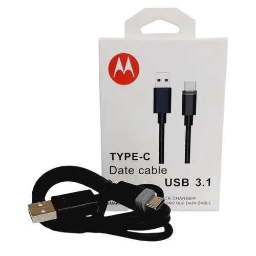 Cable Tipo C Motorola 3.1A Caja