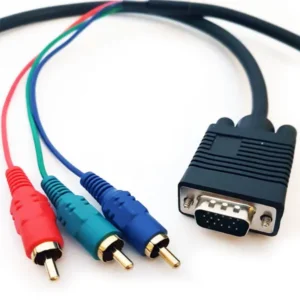 Cable VGA a 3 RCA Video Componente 1.5 Metros