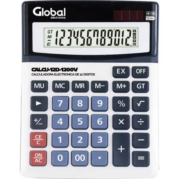 Calculadora Global 12D1200V 12 Digitos 192X147X42