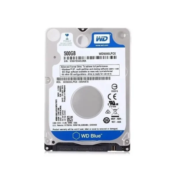 Disco Rigido Western Digital 500Gb Sata Notebook