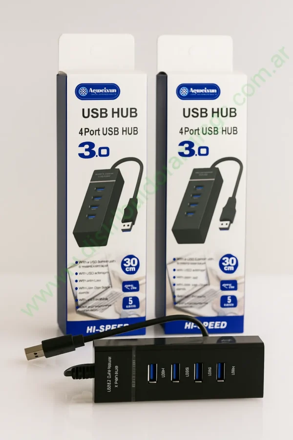 Hub Usb Nisuta 2.0 4 Puertos Ns-Uh0410