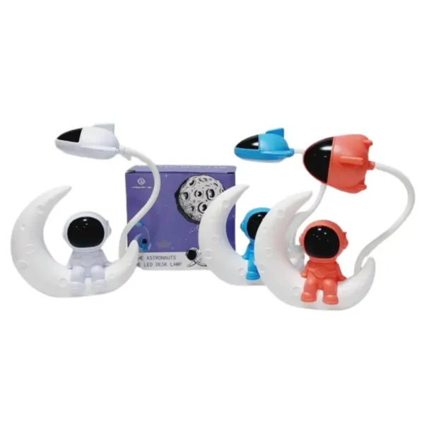 Lampara Velador Astronauta + Luz Noche Rdo884