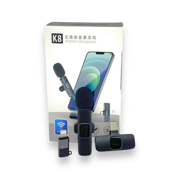 Microfono Corbatero Inalambrico K8 Usb C + Iphone