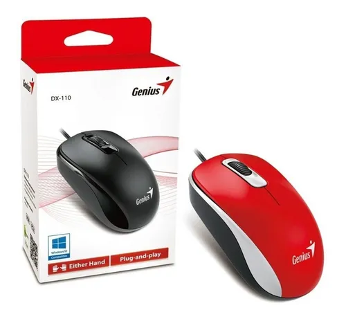 Mouse Genius Dx-110 Rojo Usb