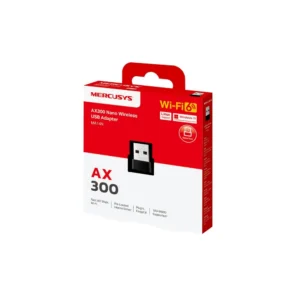 Placa De Red Inalambrica Nano Usb Mercusys Doble Banda MA14N AX300