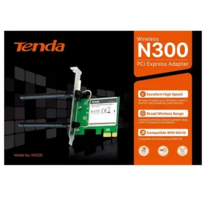 Placa De Red Wireless Pci-E Tenda W322E 300Mbps