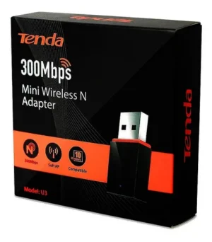 Placa De Red Wireless Tenda U3 300Mbps Nano