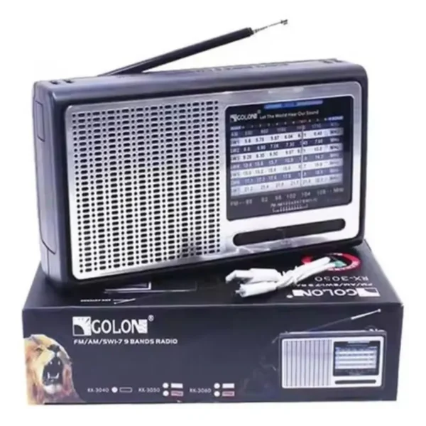 Radio Golon 9 Bandas Am/Fm Recargable Rx-3040