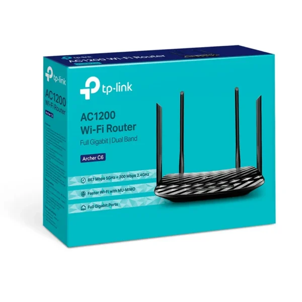 Router Wireless Tp-Link Dual Band Archer C6 Ac1200