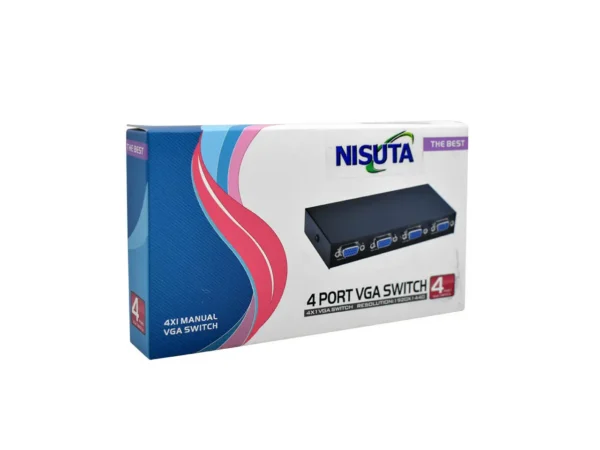 Switch Vga Nisuta S/Control 4 Puertos