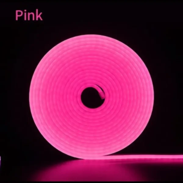 Tira Neon Rosa 5Mts C/Fuente Videomax