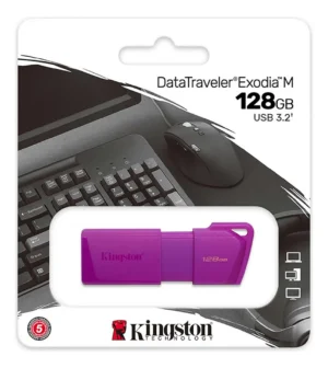 Pendrive Kingston 128GB DT Exodia M 3.2 Violeta