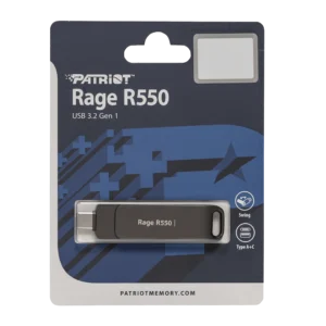 Pendrive Patriot 64GB Rage R550 USB 3.2 (USB A + C)