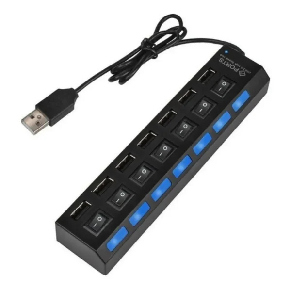 Hub Usb 2.0 7 Puertos S/Trafo Generico