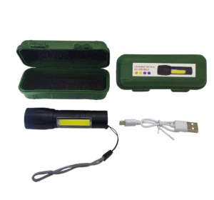 Linterna Led Recargable Metalica