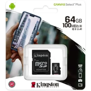 Memoria Kingston Micro Sd C/Adapt. 64Gb Clase 10